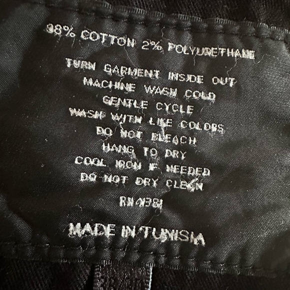 Ralph Lauren Black Label Black Jean Pant 38 x 30. Good Conditon - Picture 3 of 8